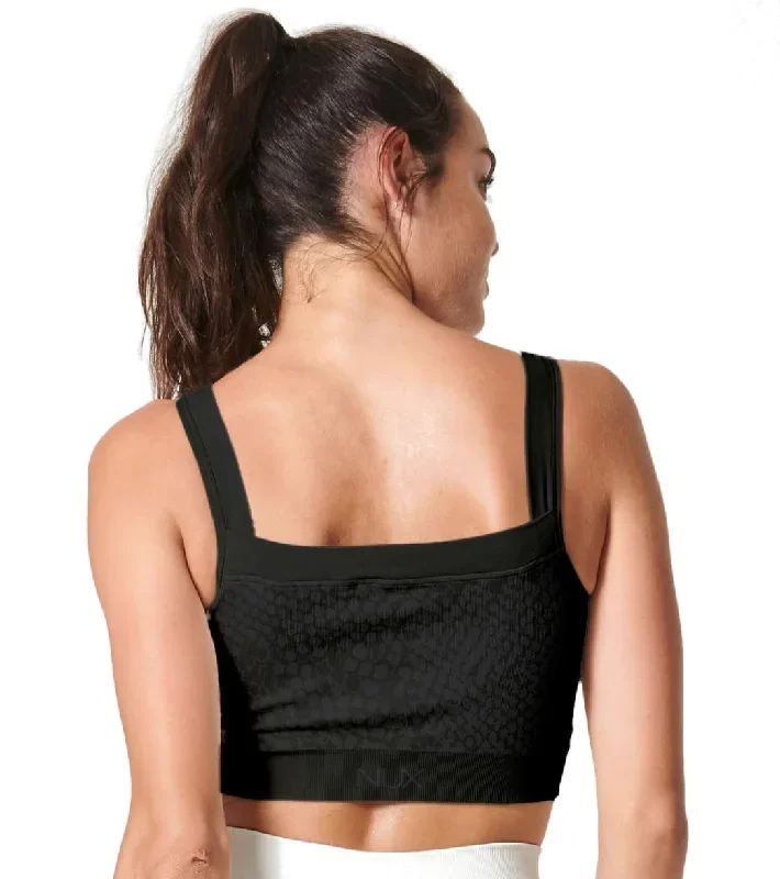 NUX Snake Fundamentals Yoga Sports Bra Black