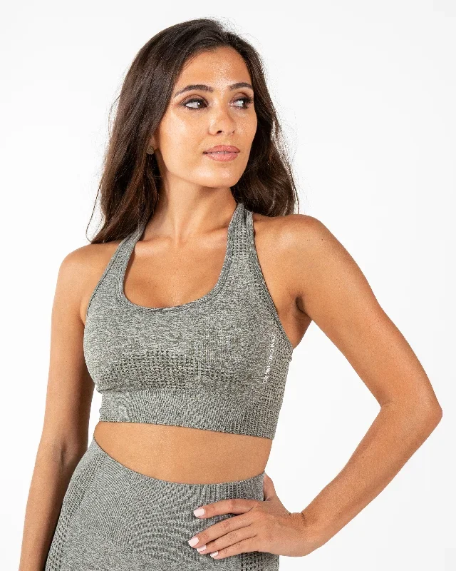 Bloom Sports Bra - Olive Green