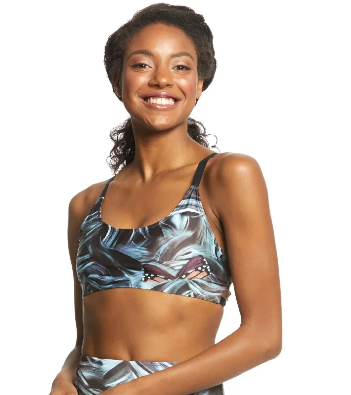 Onzie Graphic Elastic Yoga Sports Bra Mother Nature