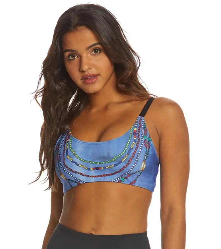 Onzie Graphic Elastic Yoga Sports Bra Santaria