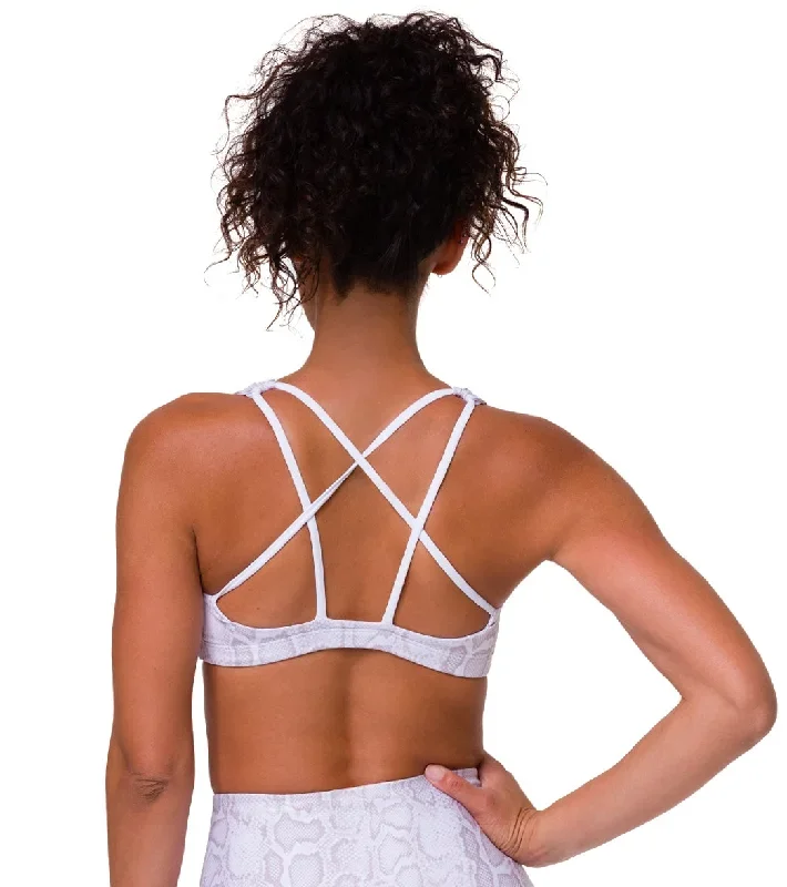 Onzie Graphic Mudra Yoga Sports Bra Opal Viper