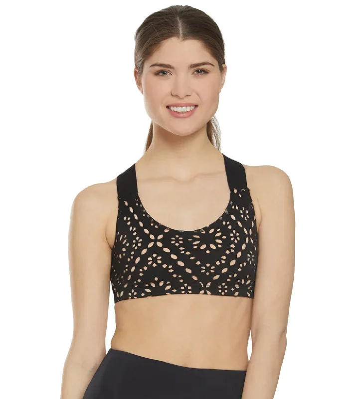 Onzie Half Moon Yoga Sports Bra Diamond Scuba