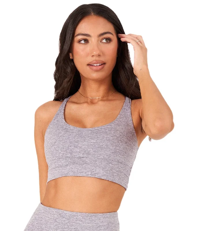 Onzie Luxe Yoga Sports Bra Heather Gray