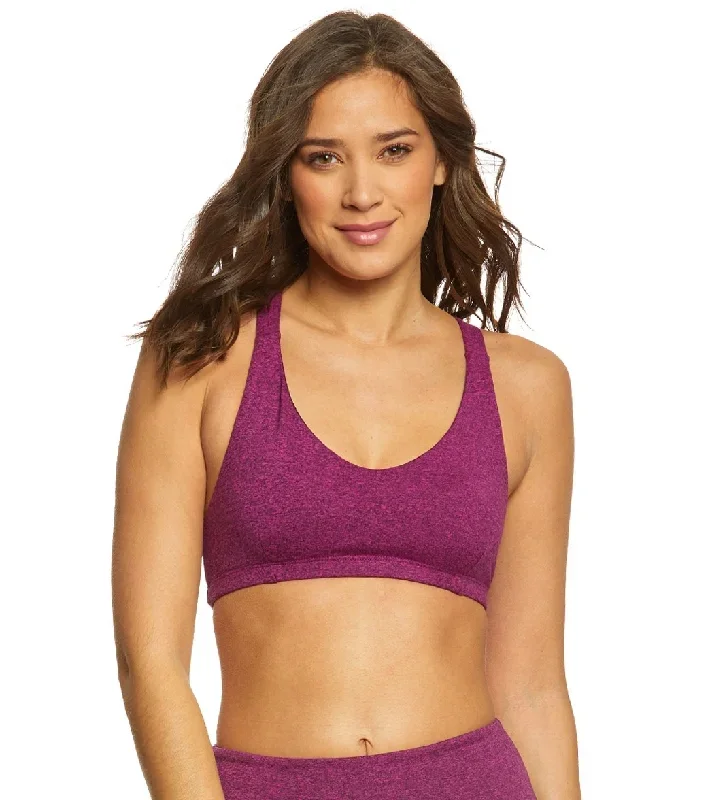 Onzie Weave Yoga Sports Bra Magenta