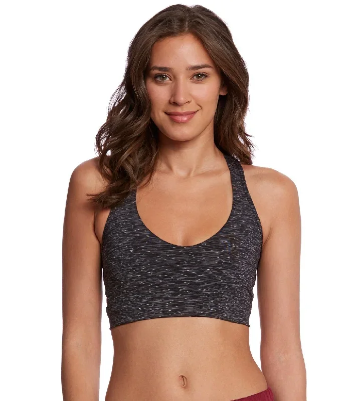 Onzie Wrap Yoga Sports Bra Heather Gray