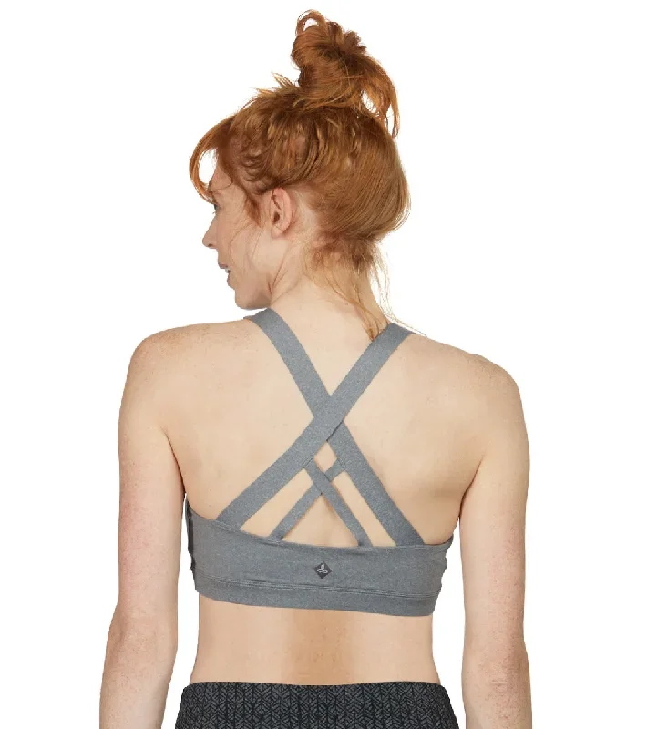 prAna Verana Yoga Sports Bra Heather Grey