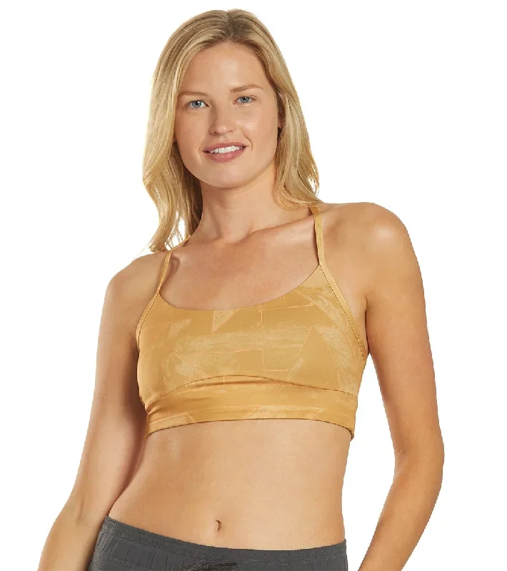 prAna Wander Often Yoga Sports Bra Toffee Glow