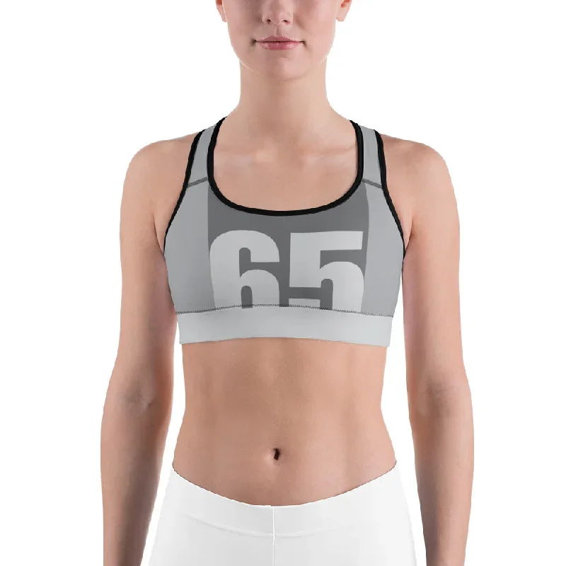 Puma Gray-Space-65 Sports bra