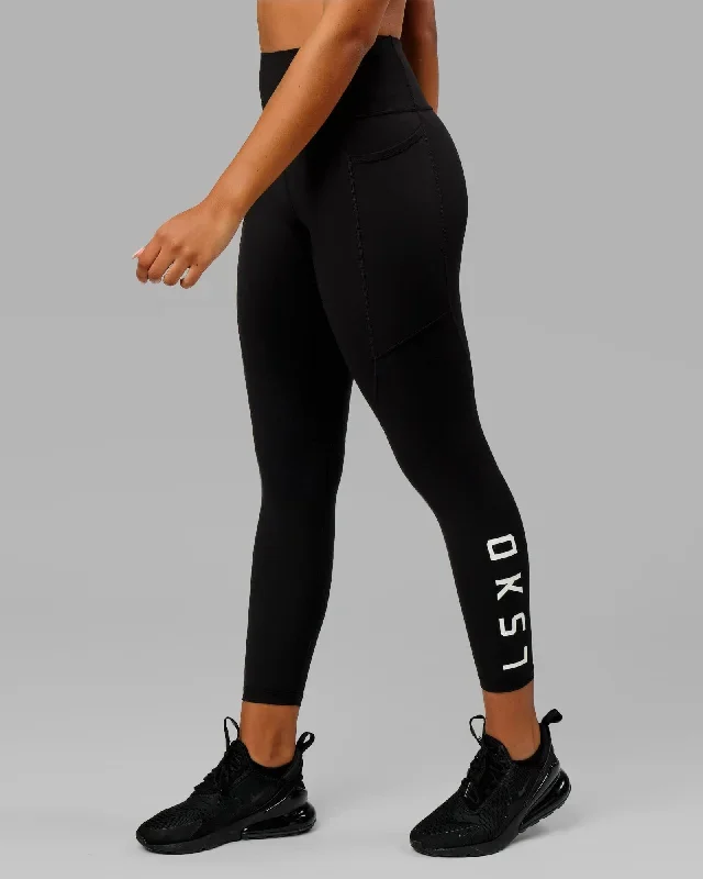 Rep 7/8 Length Leggings - Black-White