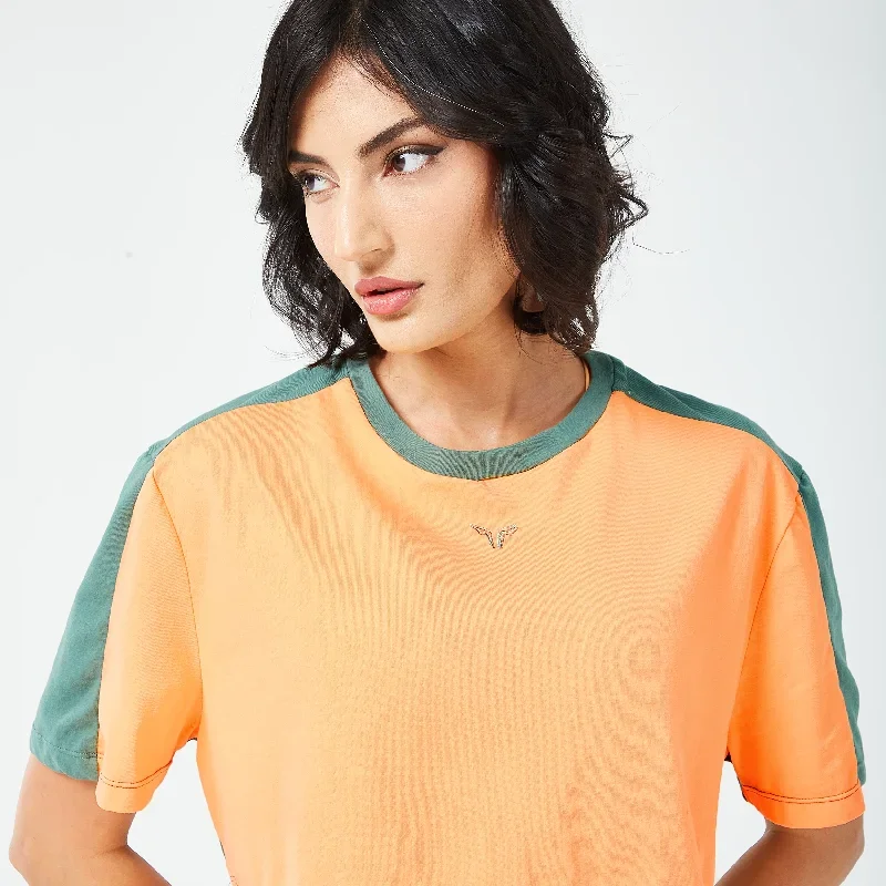 retrograde-crop-tee-orange-chiffon-marl-and-dark-forest-marl