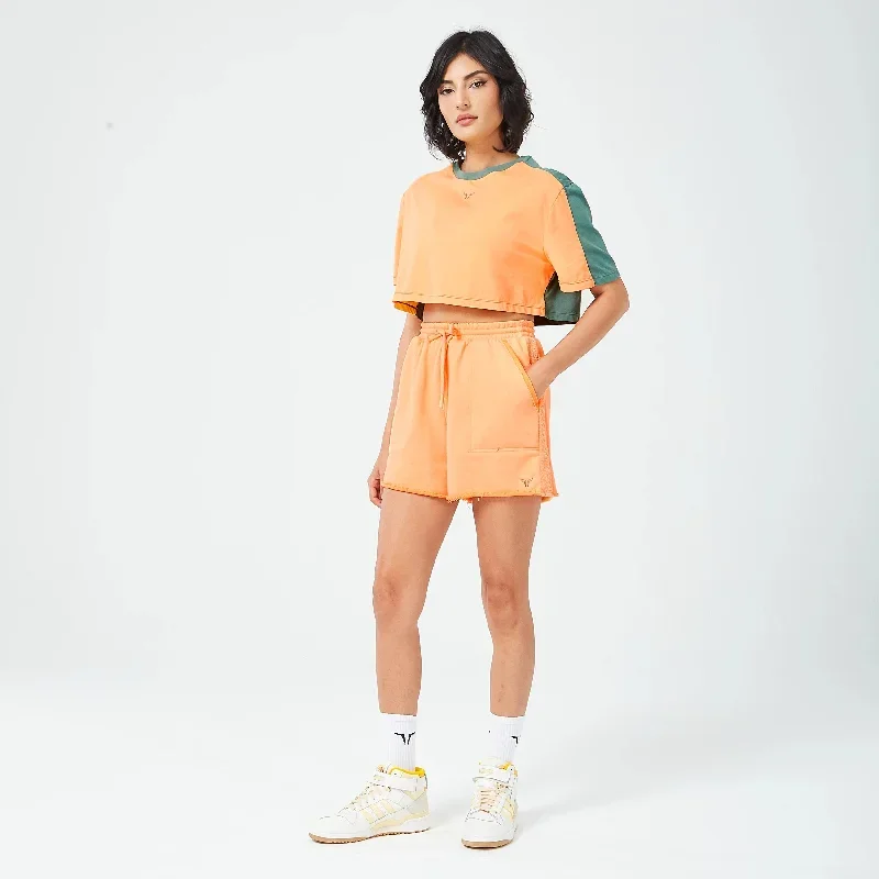 retrograde-crop-tee-orange-chiffon-marl-and-dark-forest-marl