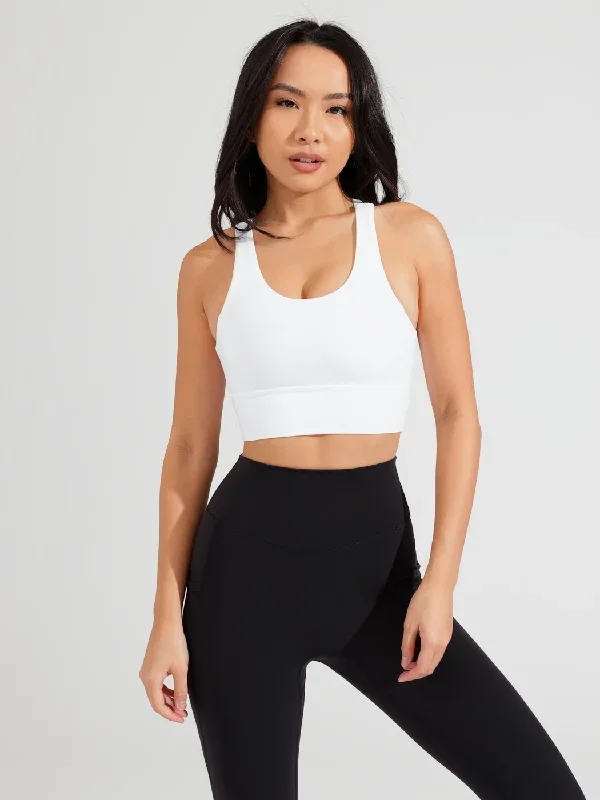 Rosa Sports Bra - White