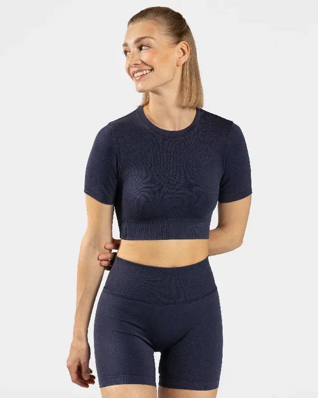 Sensation Crop Top Dunkelblau