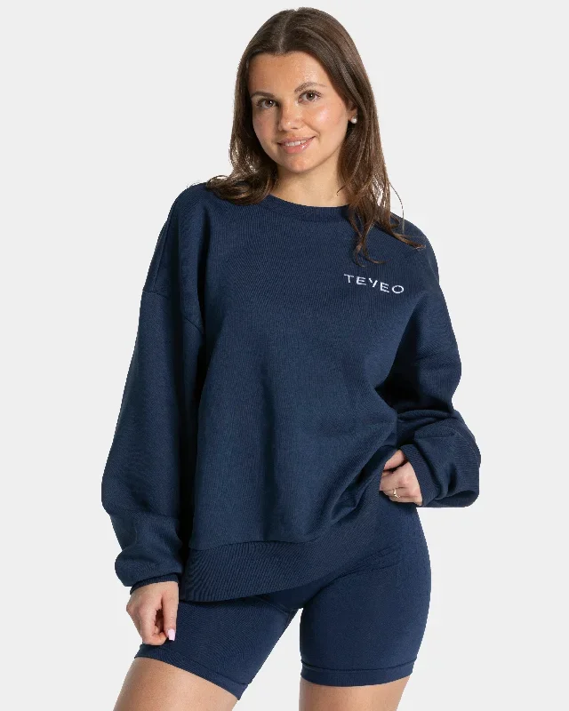 signature-oversized-sweater-dunkelblau