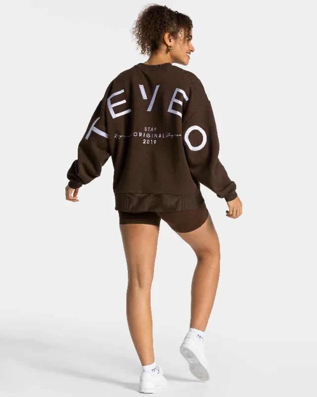 signature-oversized-sweater-dunkelbraun