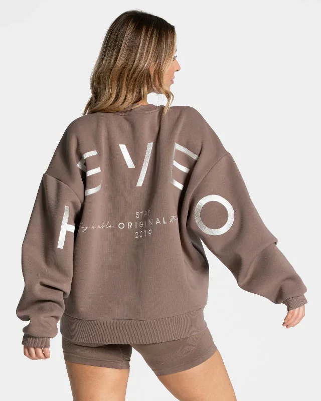 Signature Oversized Sweater Mokka