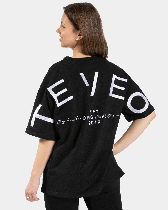 Signature Oversized T-Shirt Schwarz