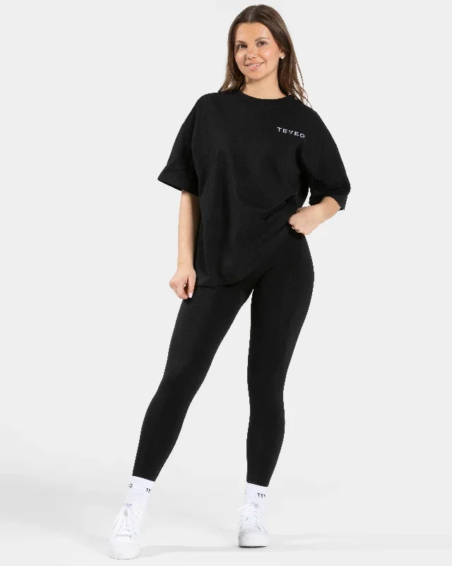 signature-oversized-t-shirt-schwarz