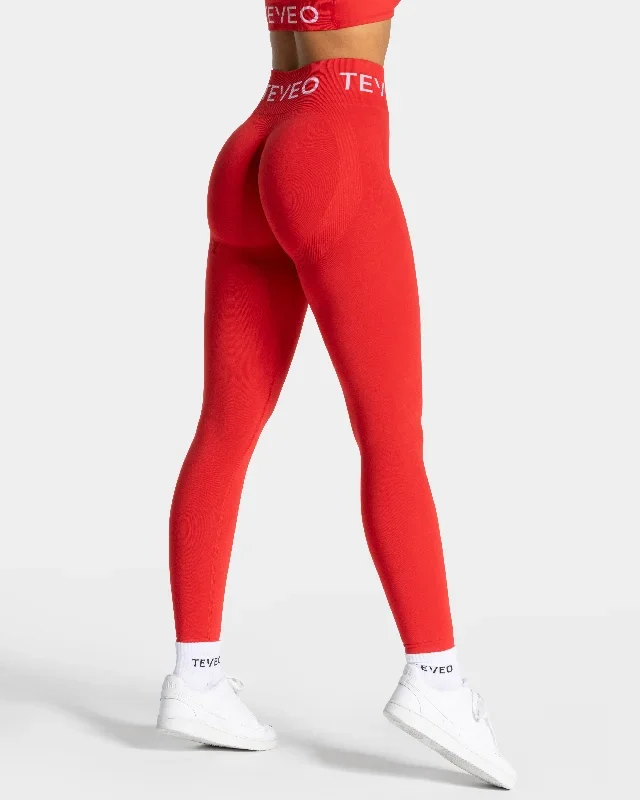 Signature Scrunch Leggings Rot