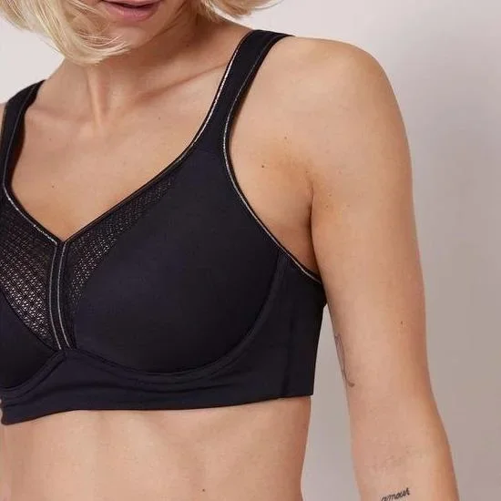 Simone Perele Harmony UW High Impact Sports Bra in Black  1SA262