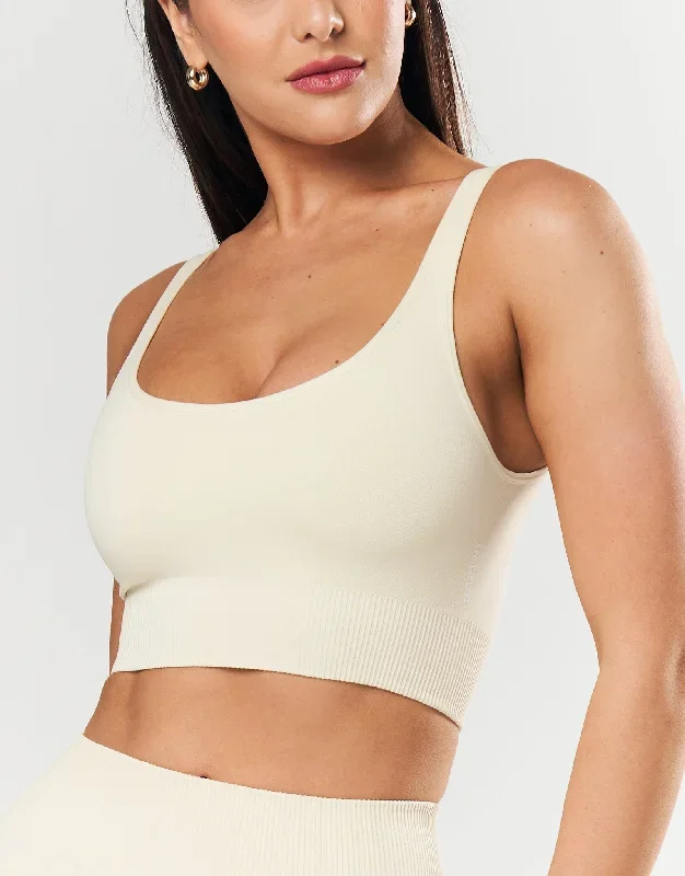 Seamless Low back Crop - Butter