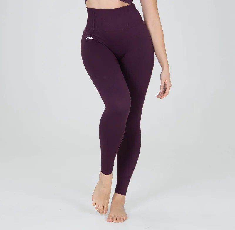 Premium Seamless Tights V6 - Amarnth (Burgundy)