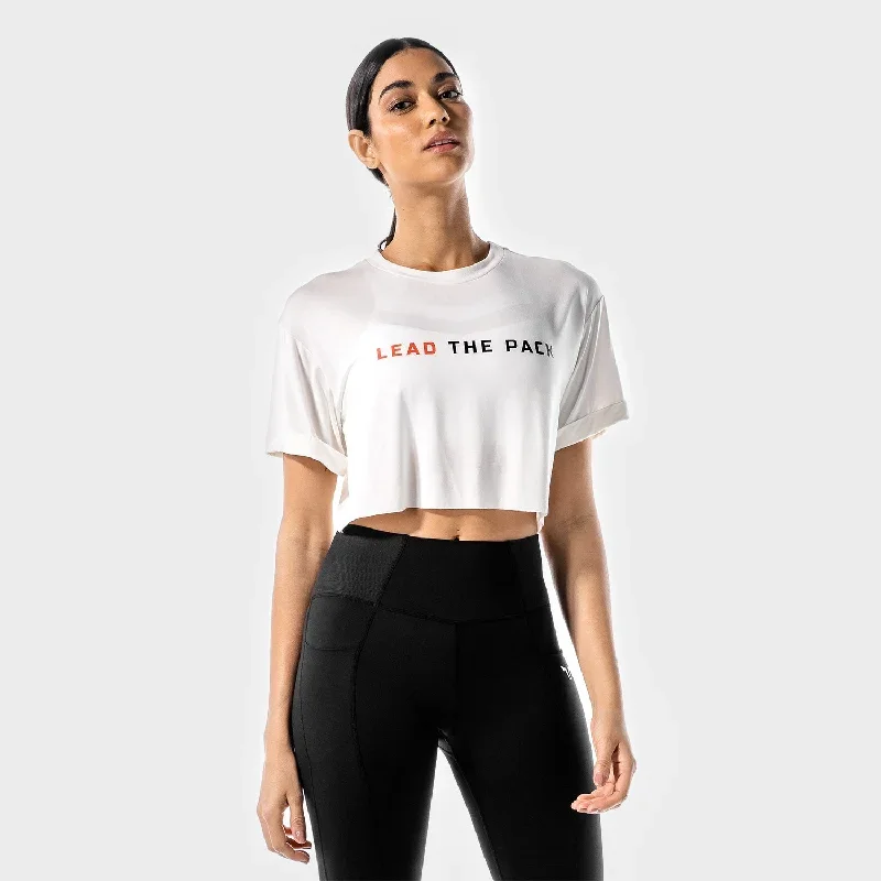 The Pack Crop Tee - White