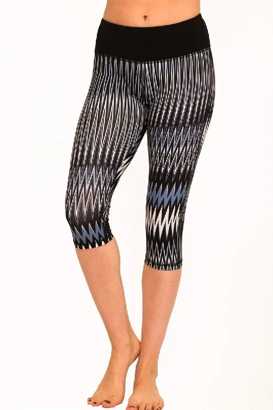 TheFreeYoga Wave Printed Capri