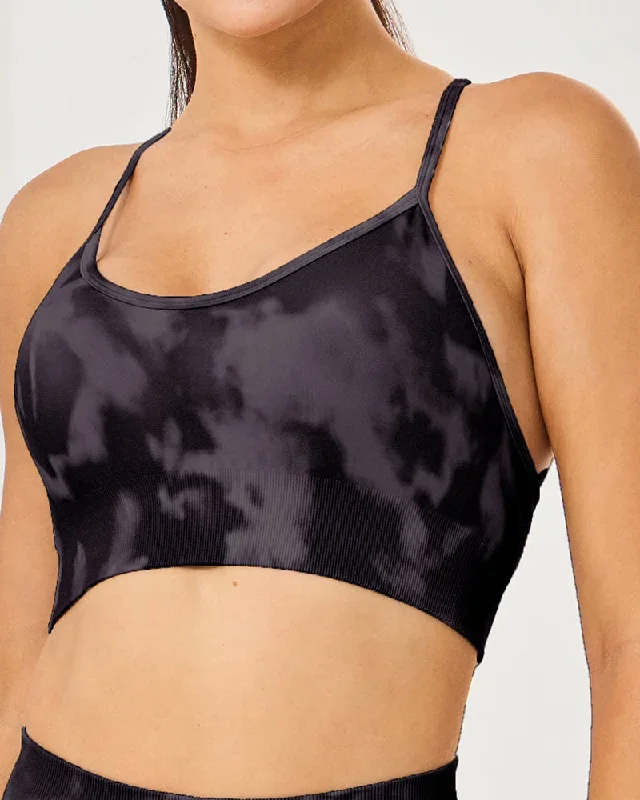 Tie Dye Sling Seamless Printing Sports Bra S-L