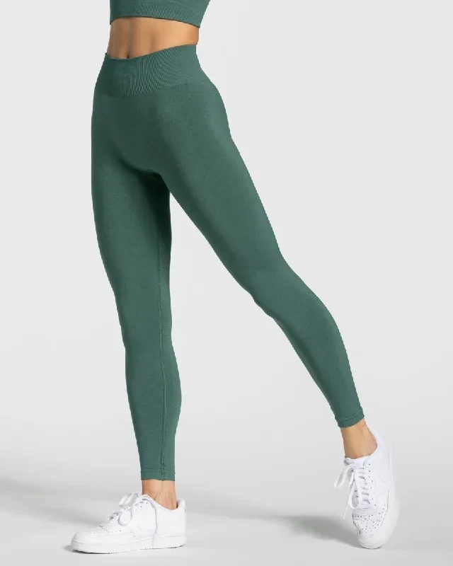 Timeless Scrunch Leggings Dunkelgrün