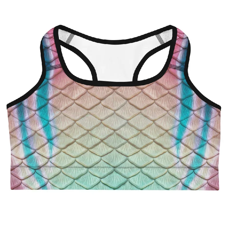 Turquoise Sunrise Sports Bra