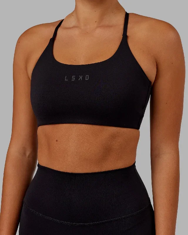 Twist Sports Bra - Black