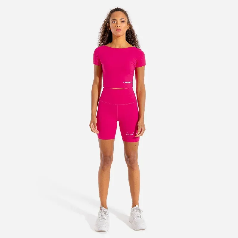 warrior-crop-tee-half-sleeves-magenta