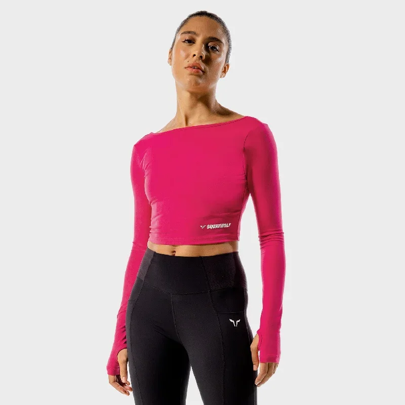 Warrior Crop Tee - Magenta