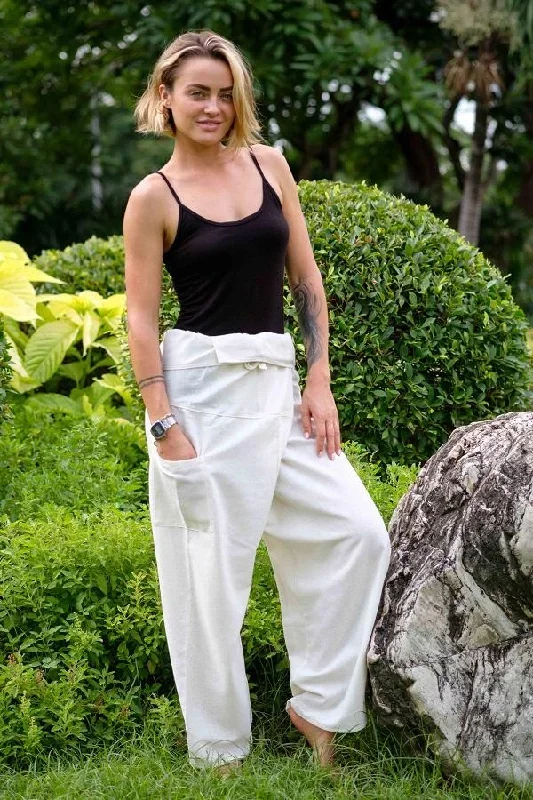 White Fisherman Pants