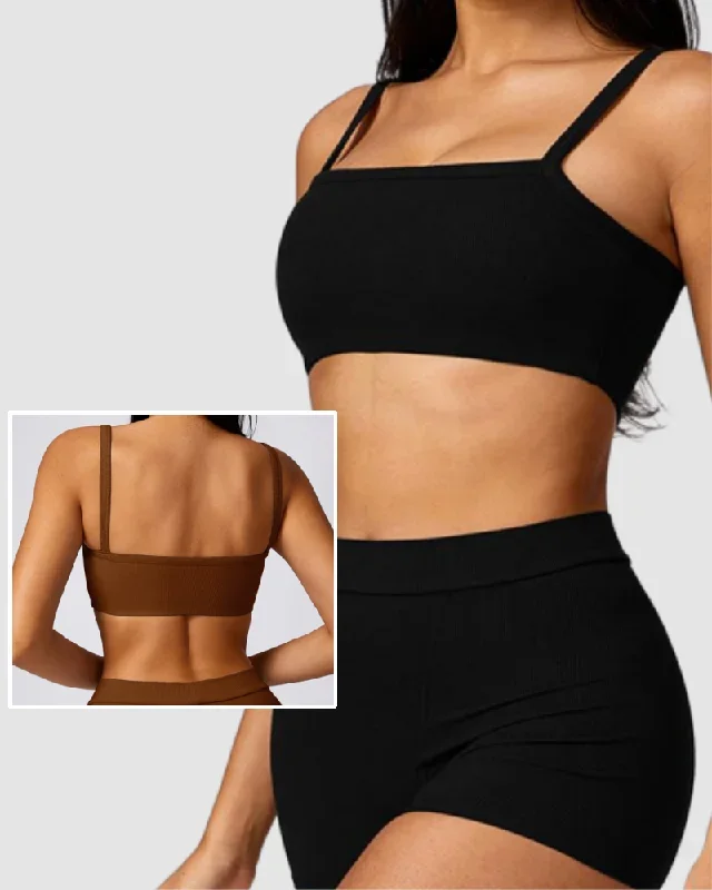 Woman Quick Drying Sling Pilates Fitness Sports Bra S-XL