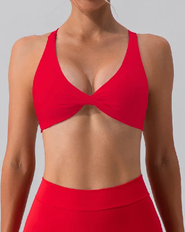 Woman V Neck Quick Dry Sports Yoga Bra S-XL