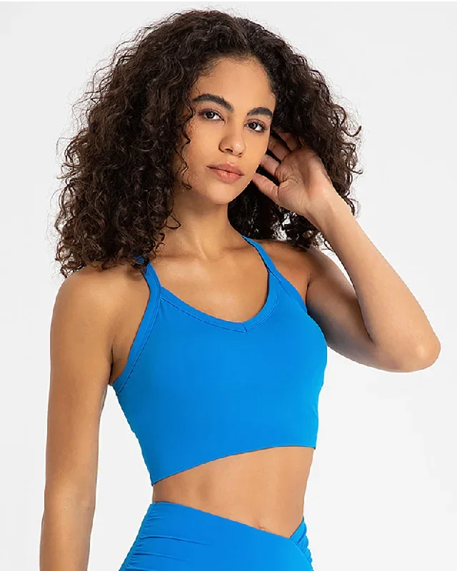 Women New Sexy Bakcless Yoga Sports Bra 4-12