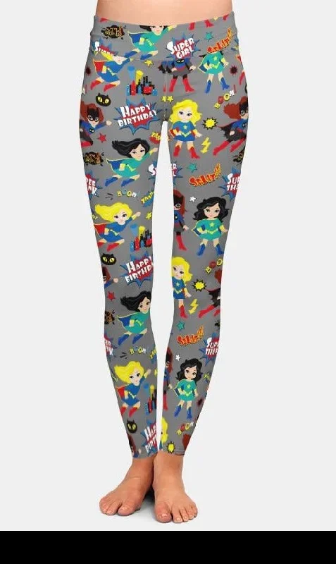 Womens 3D Super Hero Printed Leggings