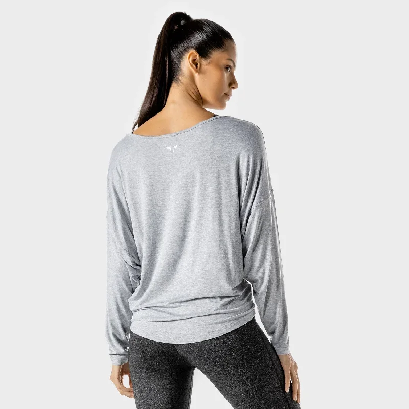 womens-fitness-batwing-top-grey-marl