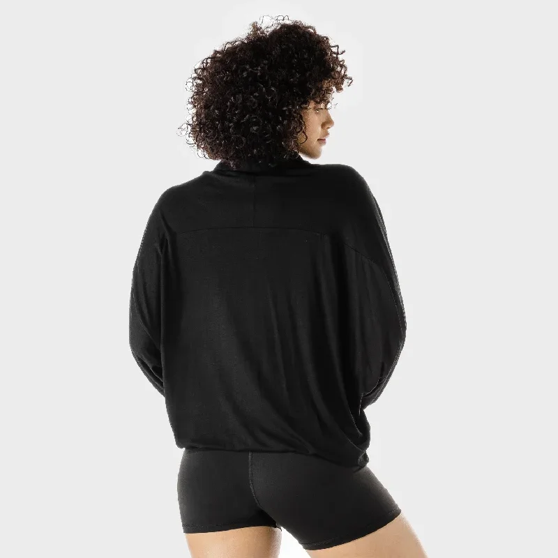 womens-fitness-oversized-shirt-black