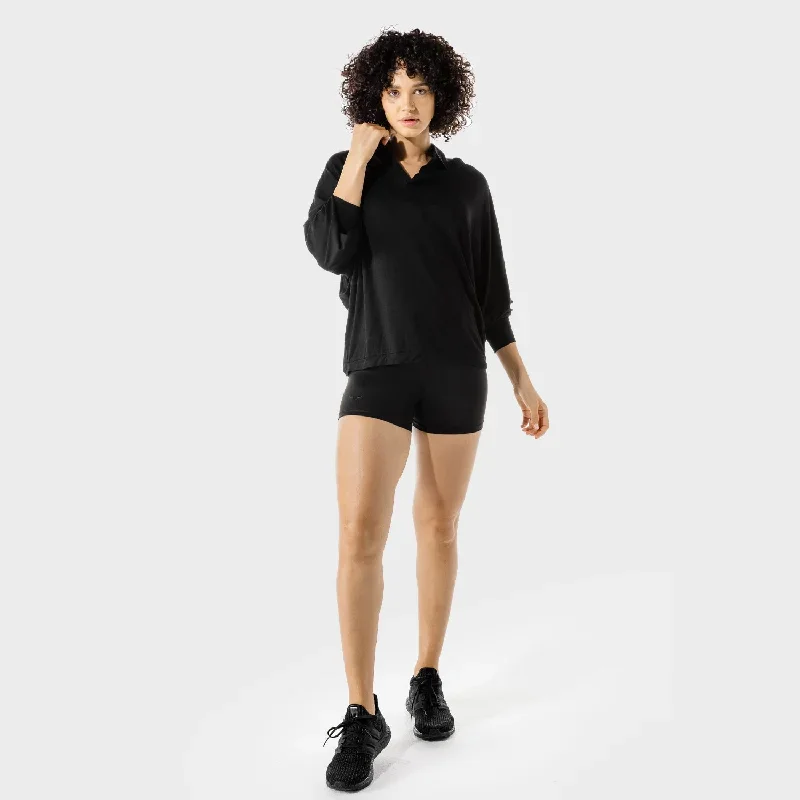 womens-fitness-oversized-shirt-black