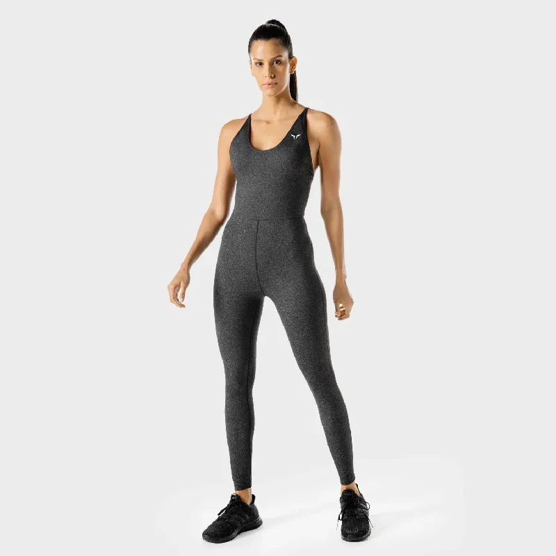 Women's Fitness - Performance Catsuit - Black Marl