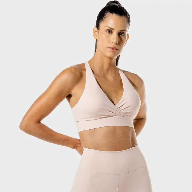 Women's Fitness - Wrap Sports Bra - Peachy Keen