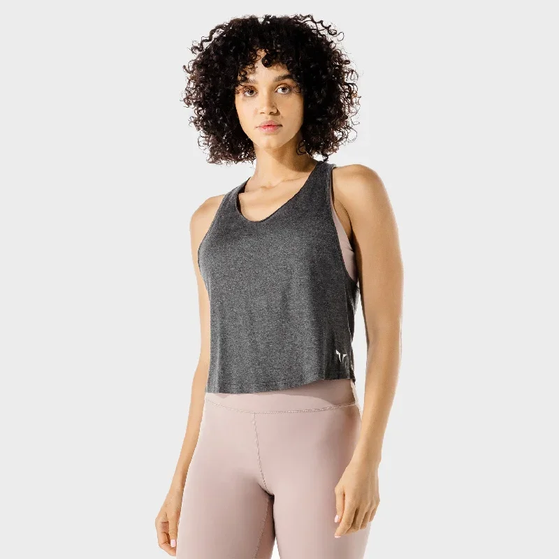 womens-fitness-wrap-tank-black-marl