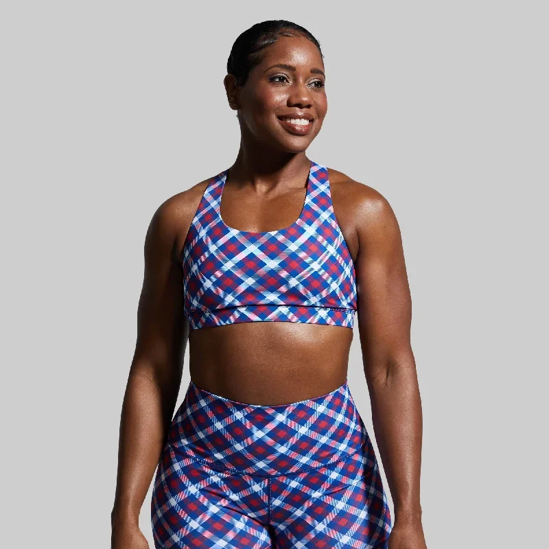 your-essential-sports-bra-patriotic-plaid